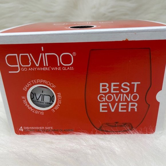 Govino Go Anywhere Wine Glasses Plastic Set of 4 - Picture 1 of 5